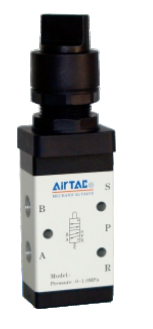 M5HS21006BT M5 SERIES SELECTOR TYPE 4 WAY 2 POSITION - 5 PORT, 1/8" NPT PORTS BLACK SELECTOR,